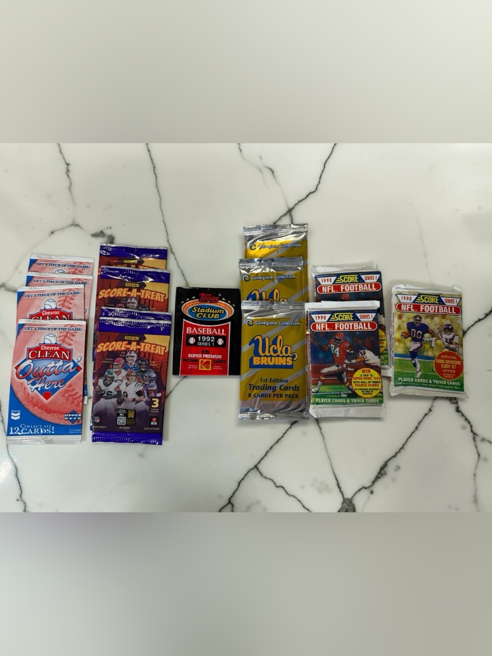 Sealed Vintage Card Pack Lot 14 Rip Party 1990 Score NFL Stadium Club 90s Dad